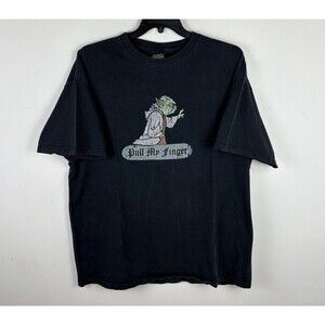 Vintage Y2K Star Wars Graphic Humor T-Shirt / Black / Size 2XL